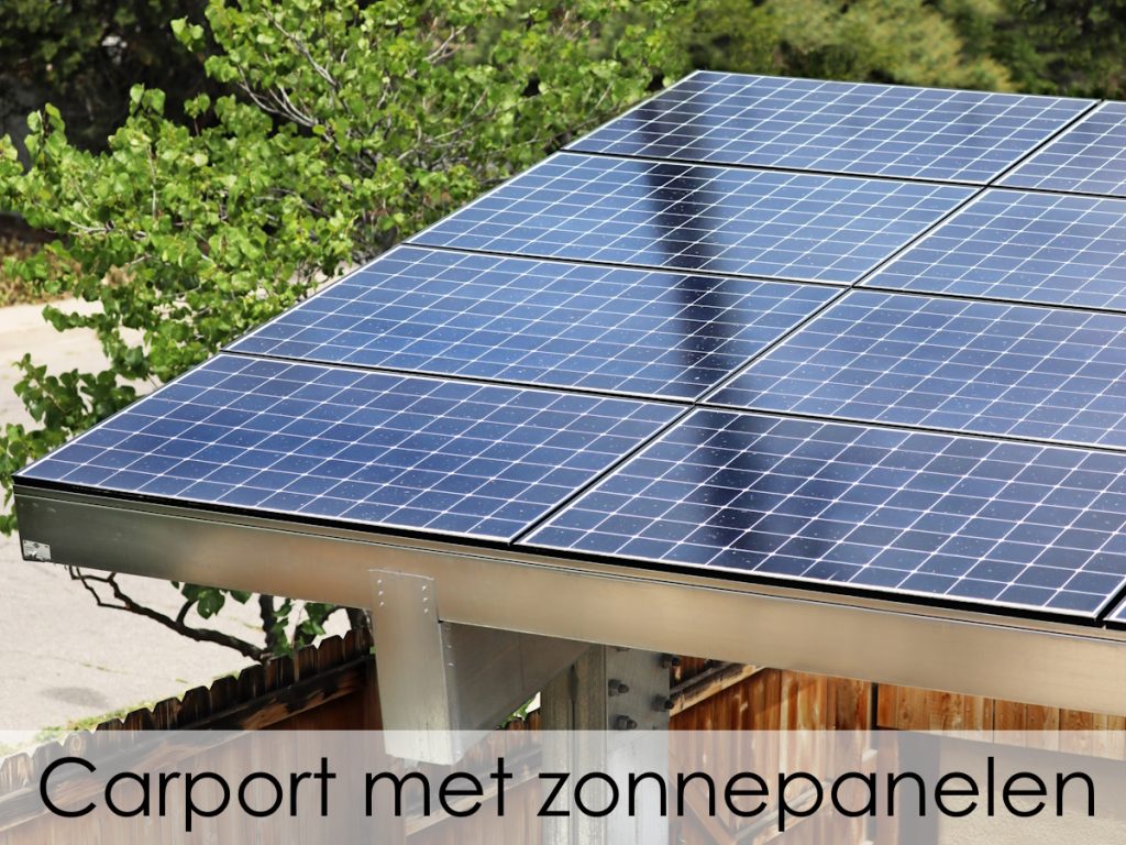 Carport met zonnepanelen