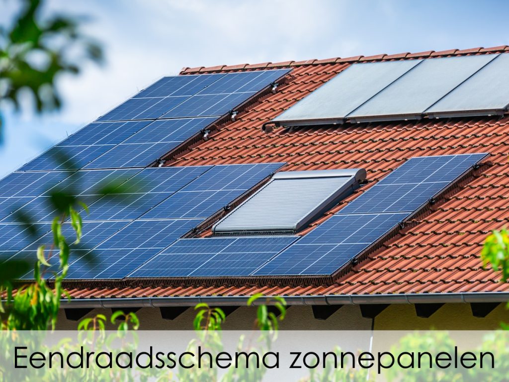 Eendraadsschema zonnepanelen