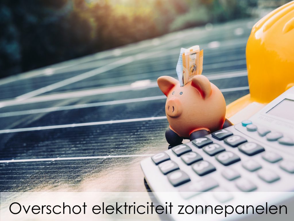 Overschot elektriciteit zonnepanelen