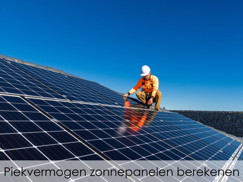 Piekvermogen zonnepanelen berekenen