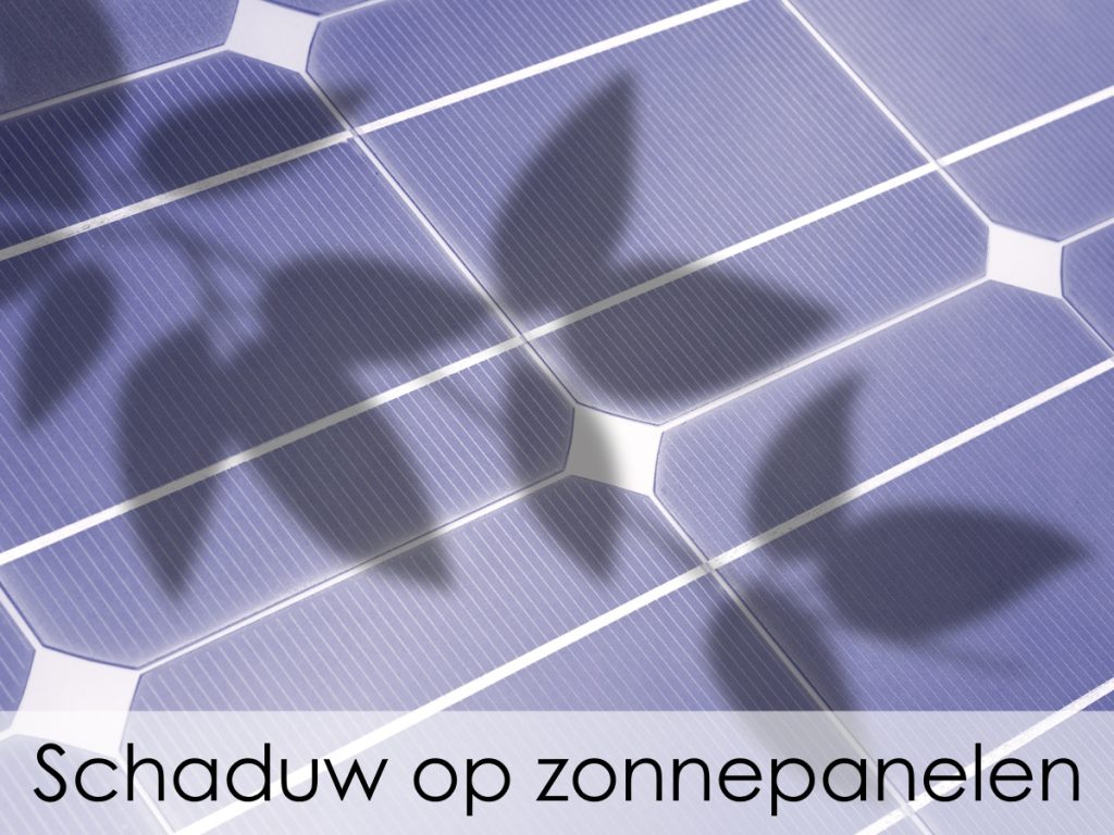 Schaduw op zonnepanelen